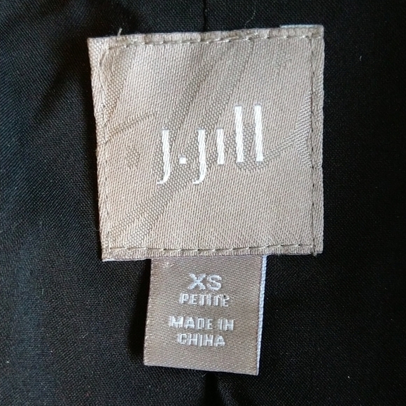 J. Jill Wool Alpaca Mohair Blend Black Fuzzy Speckled Double Breasted Blazer - Picture 7 of 9